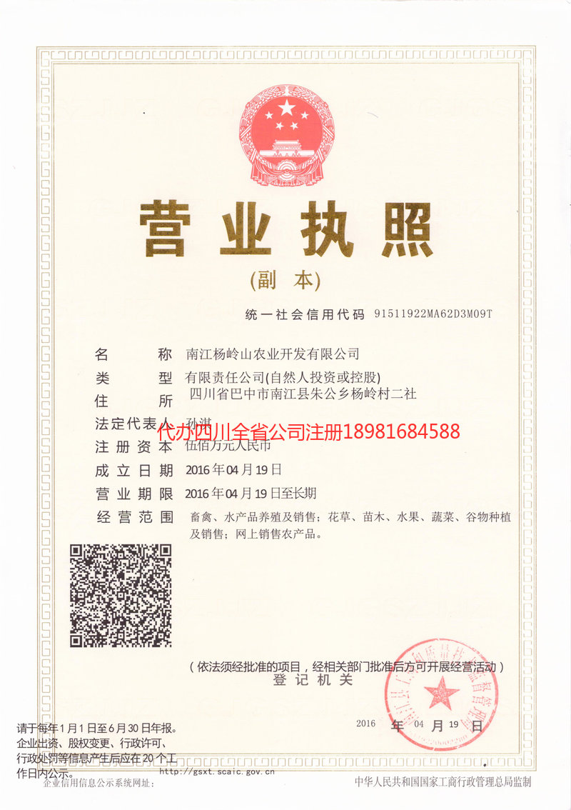 肇东肇东杨岭山农业开发有限公司